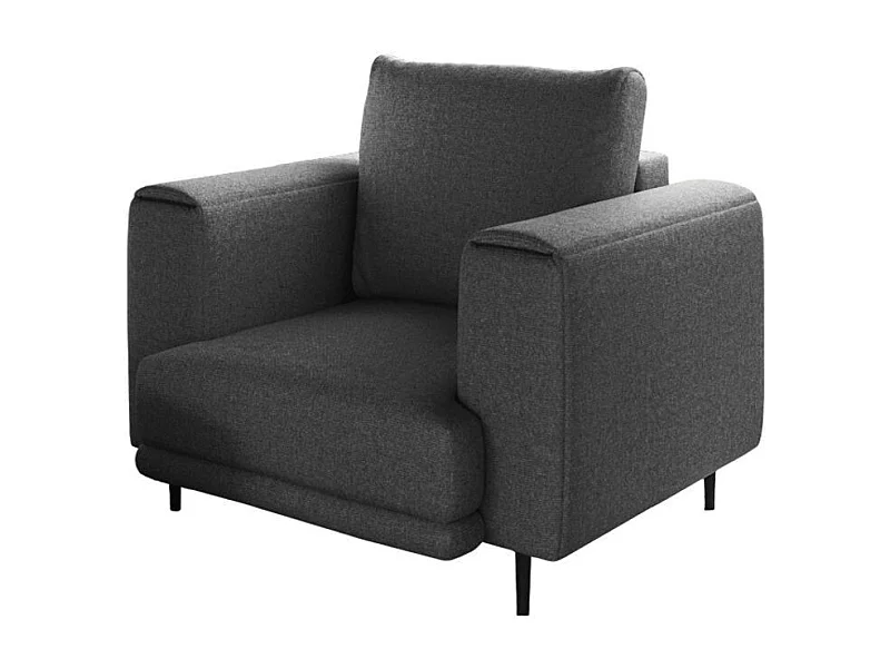 Fauteuil en tissu DAVINA – Élégance moderne et confort au quotidien-Gris foncé