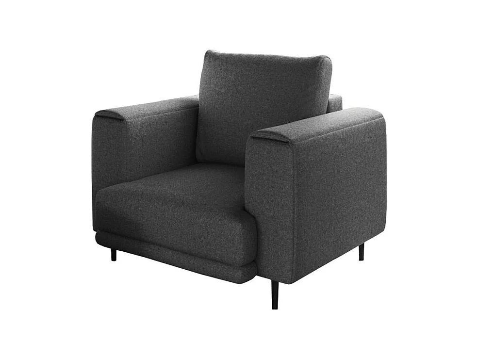 Fauteuil en tissu DAVINA – Élégance moderne et confort au quotidien-Gris foncé