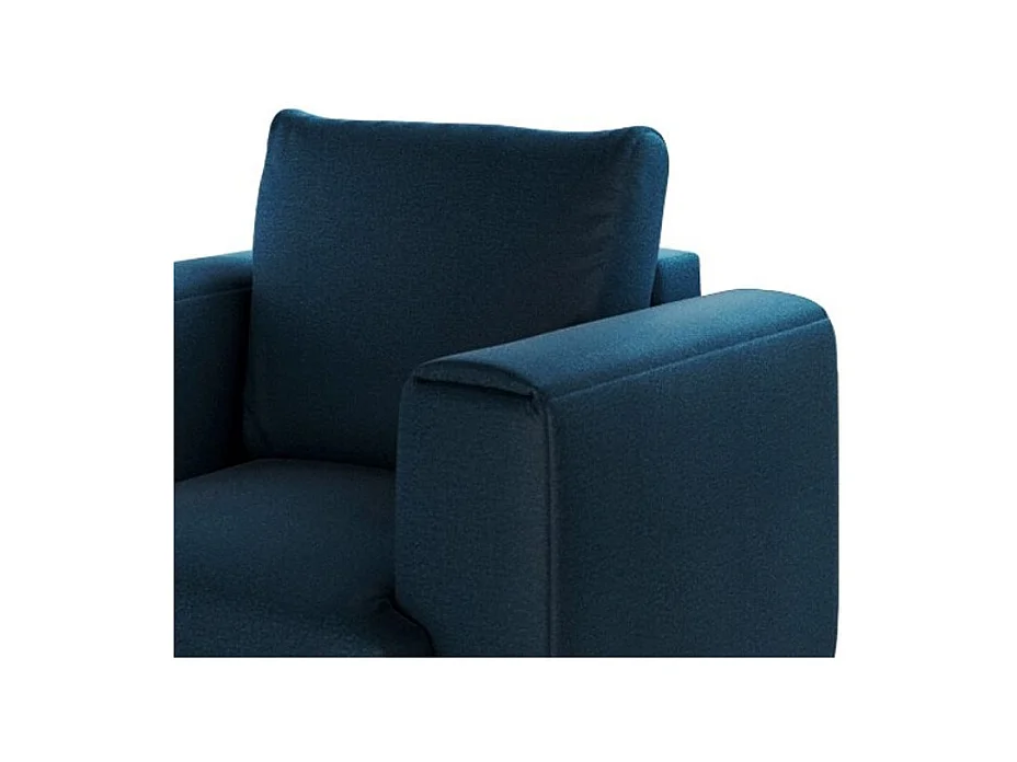 Fauteuil en velours DAVINA - Douceur luxueuse-Bleu nuit