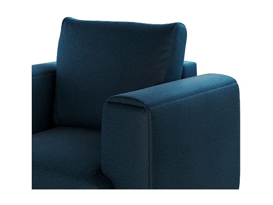 Fauteuil en velours DAVINA - Douceur luxueuse-Bleu nuit