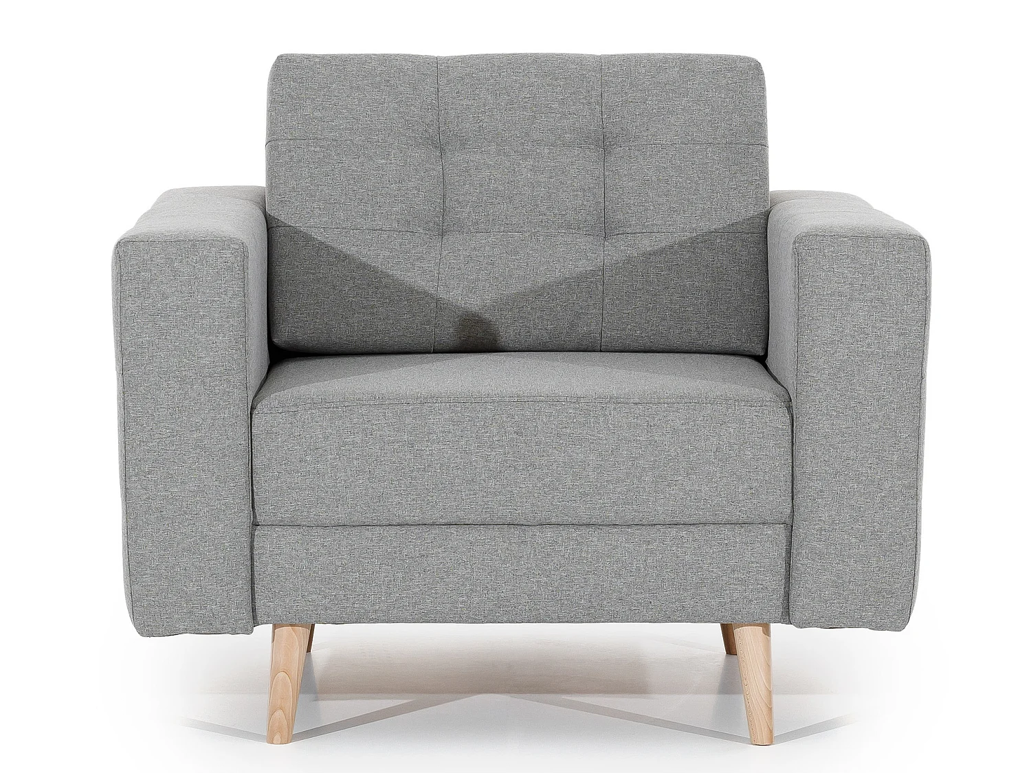ANSKA stoffen fauteuil-Kleur Lichtgrijs