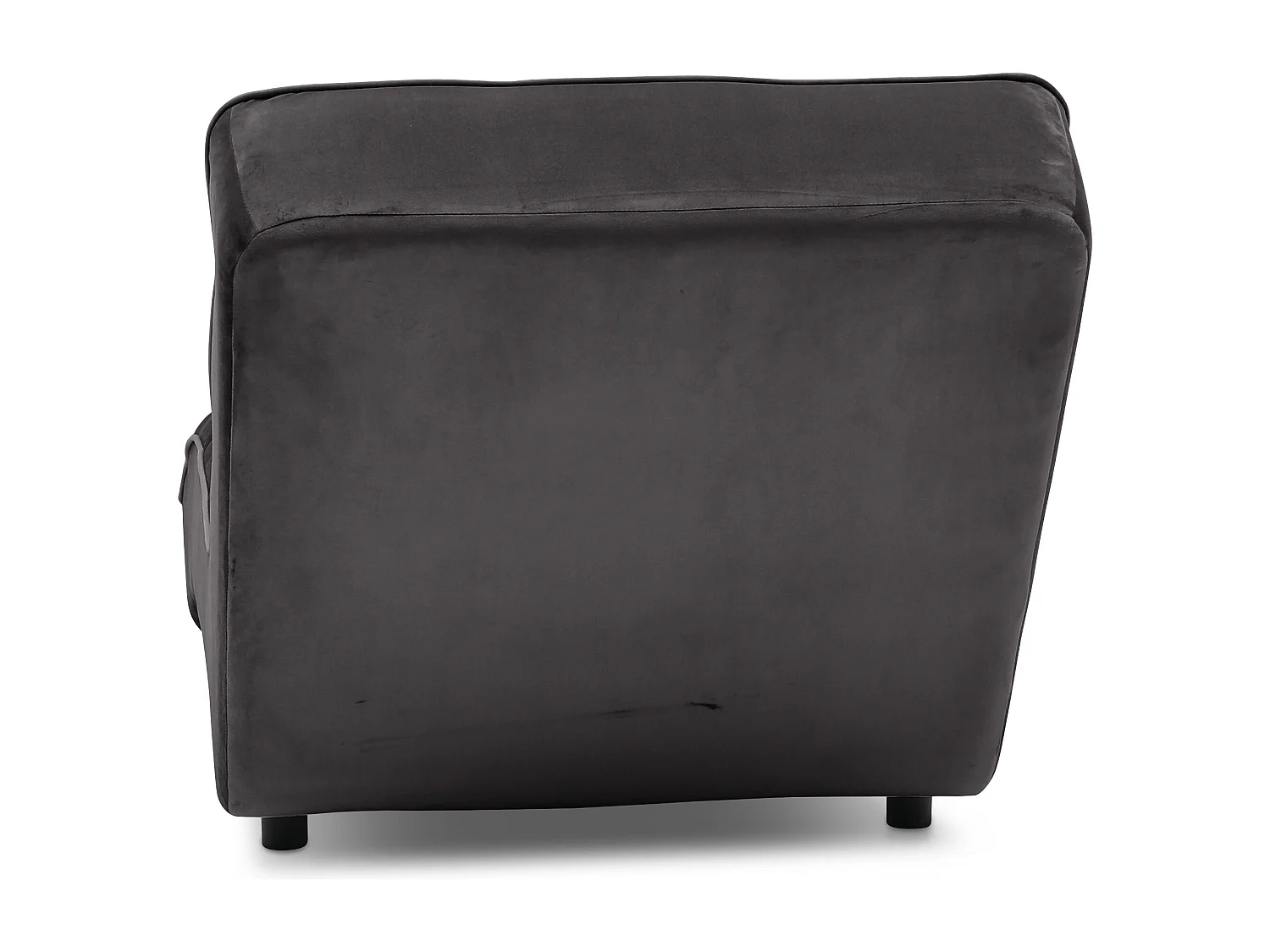 Chaise longue d'intérieur design velours marron capitonné Rikal