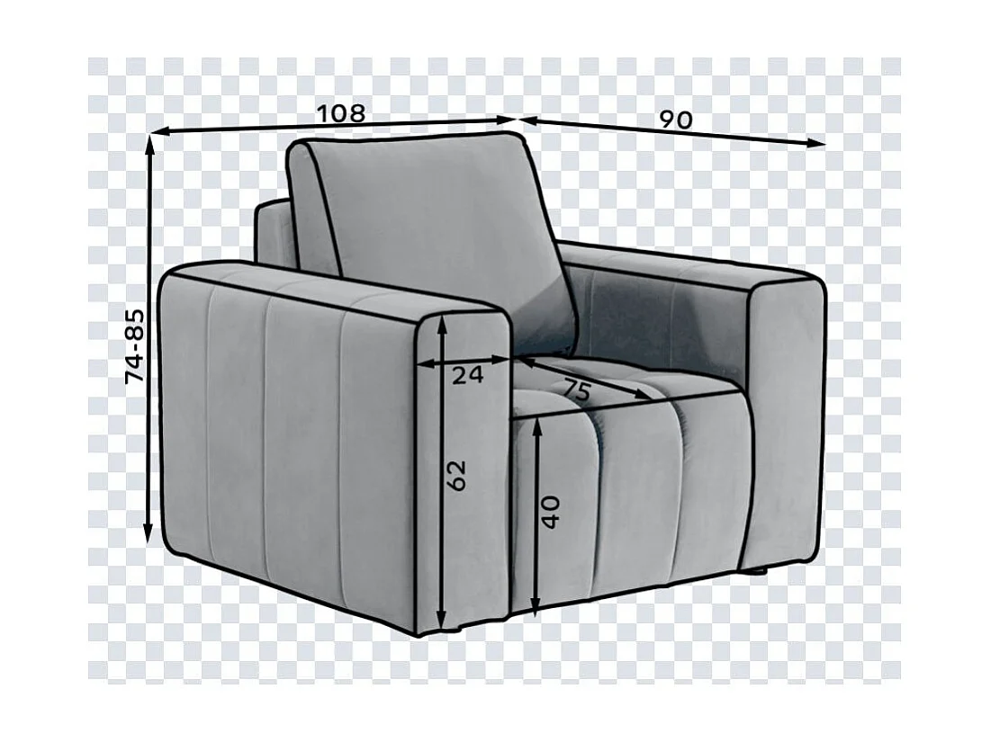 Fauteuil moderne capitonné LARKO velours-Vert foncé