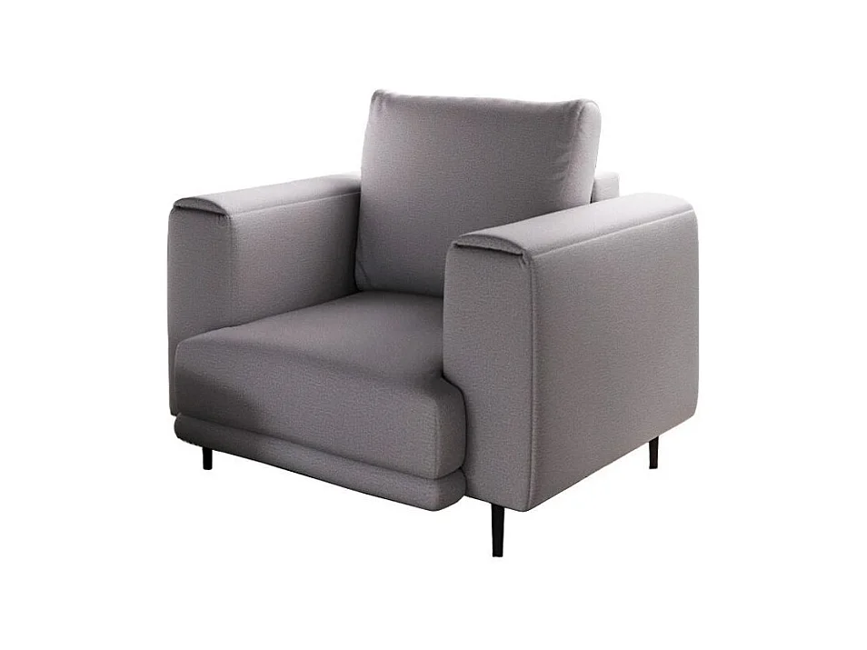 Fauteuil en velours DAVINA - Douceur luxueuse-Gris clair