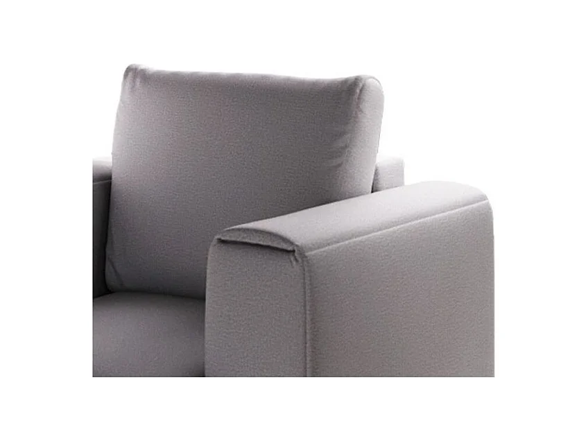 Fauteuil en velours DAVINA - Douceur luxueuse-Gris clair
