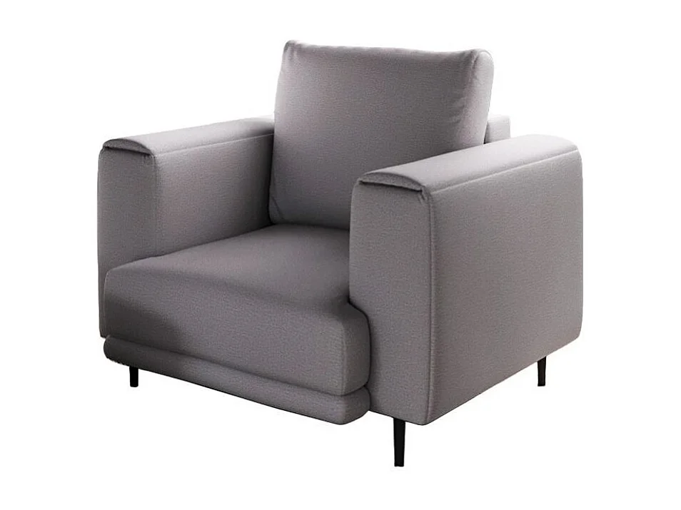 Fauteuil en velours DAVINA - Douceur luxueuse-Gris clair