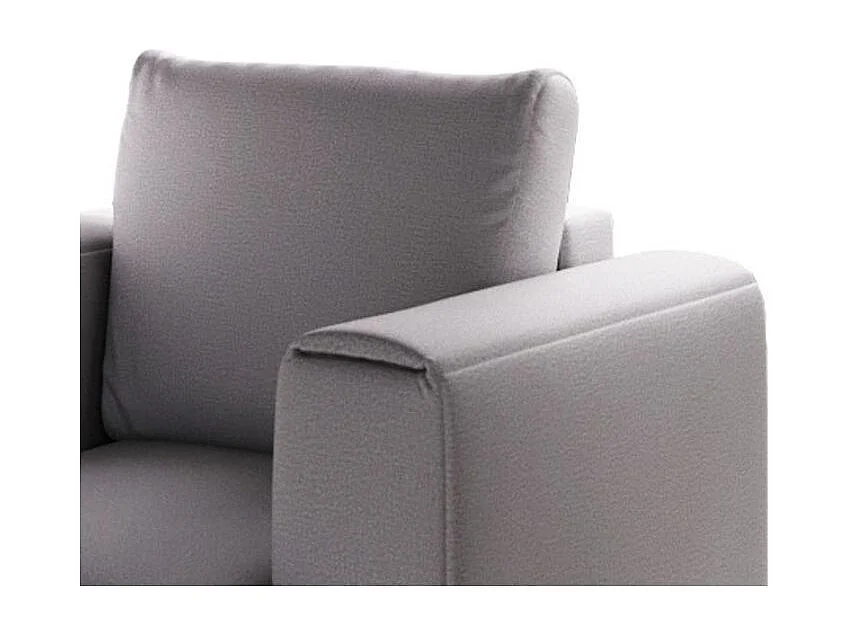 Fauteuil en velours DAVINA - Douceur luxueuse-Gris clair