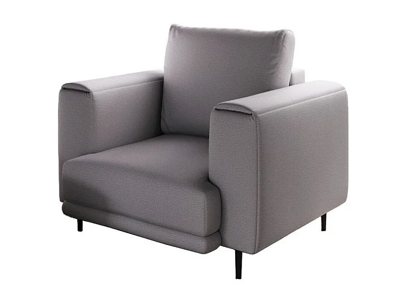 Fauteuil en velours DAVINA - Douceur luxueuse-Gris clair