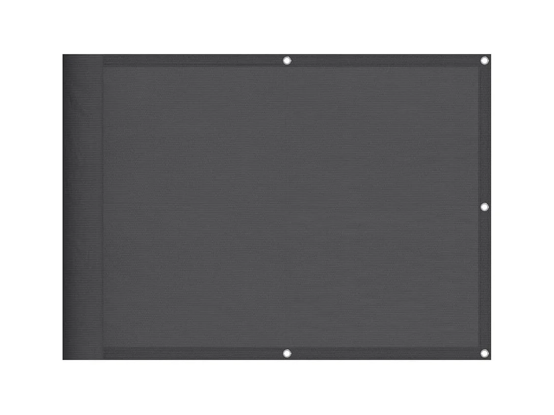 Écran de balcon anthracite 75x800 100% polyester oxford