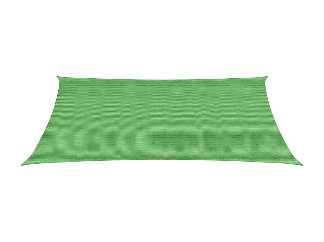 Voile d'ombrage 160 g-m² Vert clair 3,5x5 m PEHD