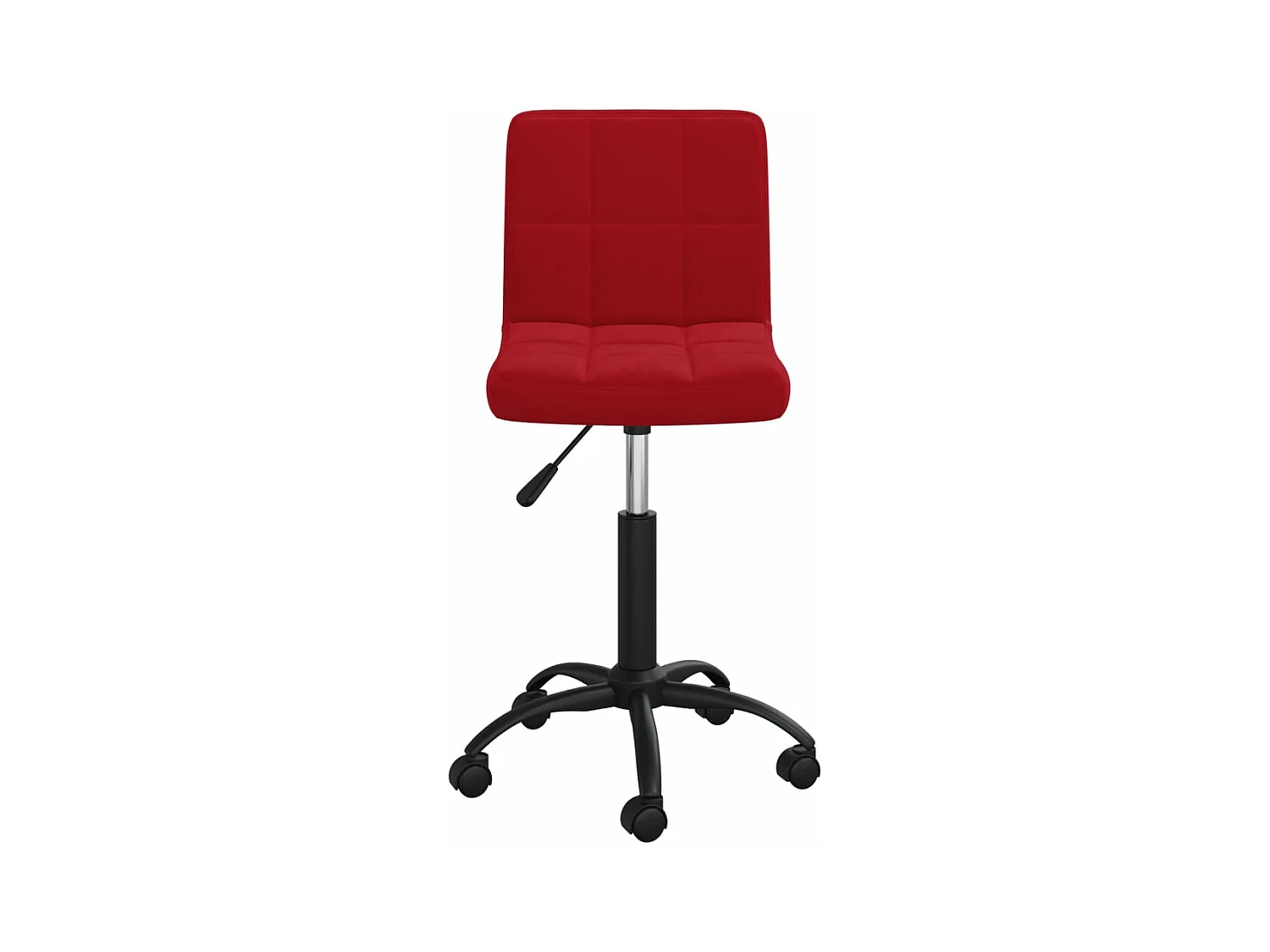 Chaise pivotante de bureau Rouge bordeaux Velours 19