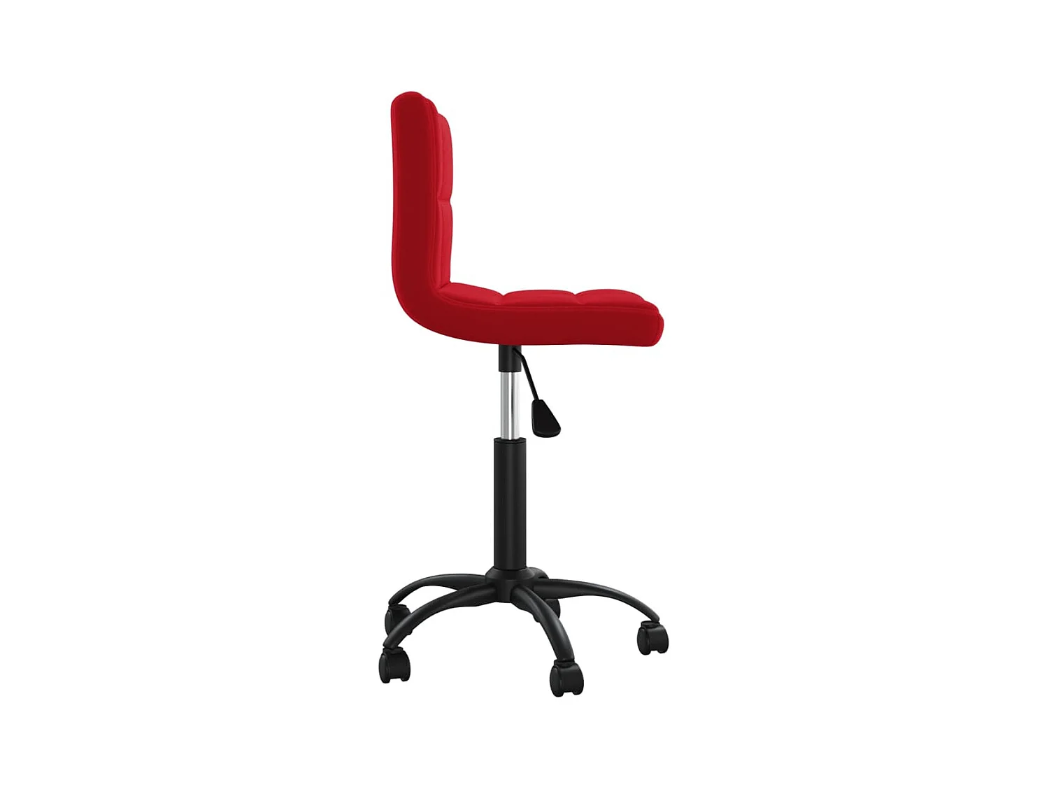 Chaise pivotante de bureau Rouge bordeaux Velours 19