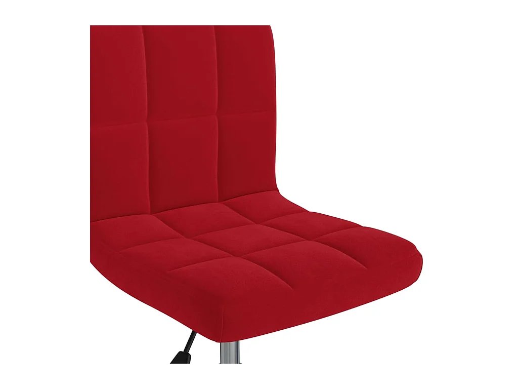 Chaise pivotante de bureau Rouge bordeaux Velours 19