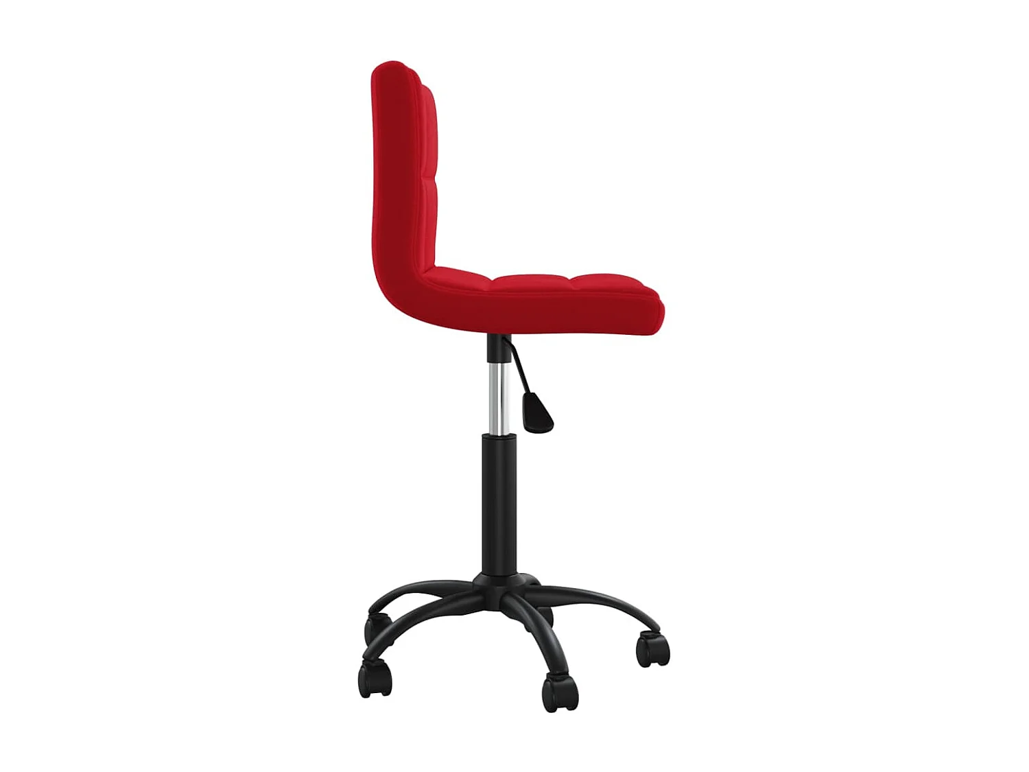 Chaise pivotante de bureau Rouge bordeaux Velours 19