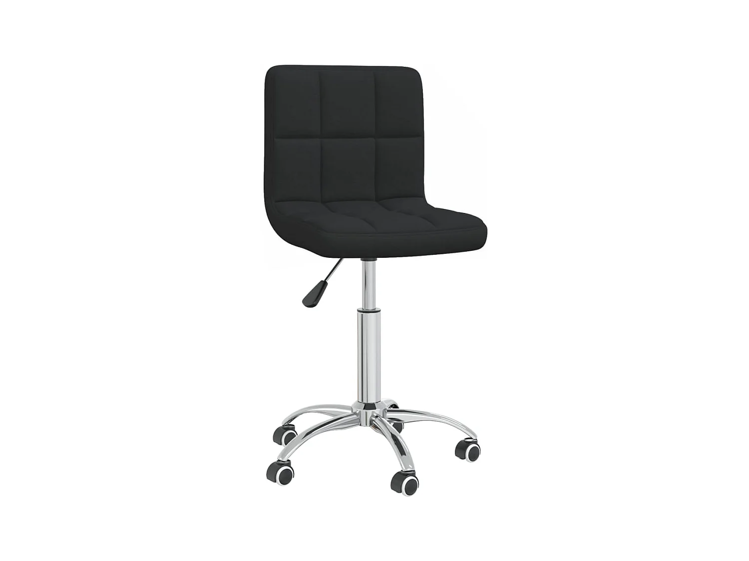 Chaise pivotante de bureau Noir Tissu 14
