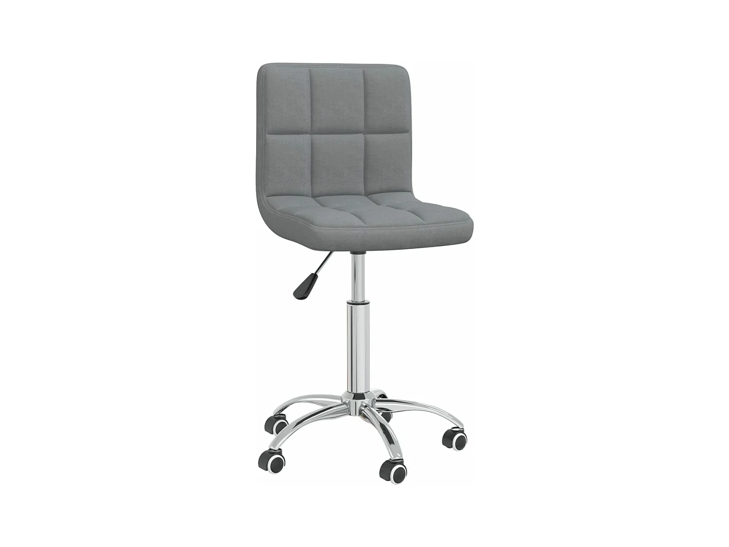 Chaise pivotante de bureau Gris clair Tissu 10