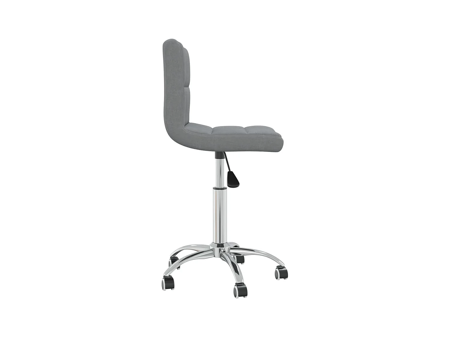 Chaise pivotante de bureau Gris clair Tissu 10