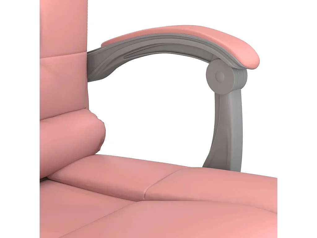 Fauteuil de massage inclinable de bureau Rose Similicuir