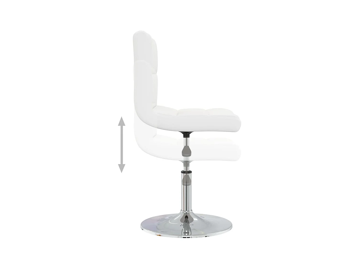 Chaise de bureau Blanc Similicuir 3