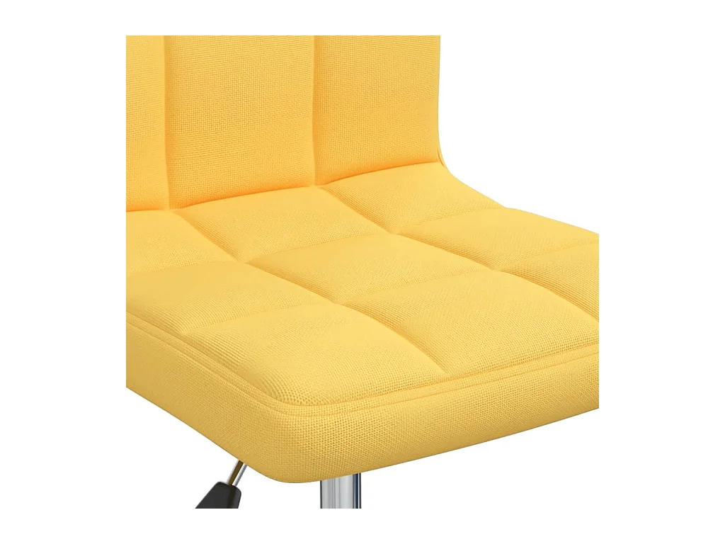 Chaise pivotante de bureau Jaune moutarde Tissu 9