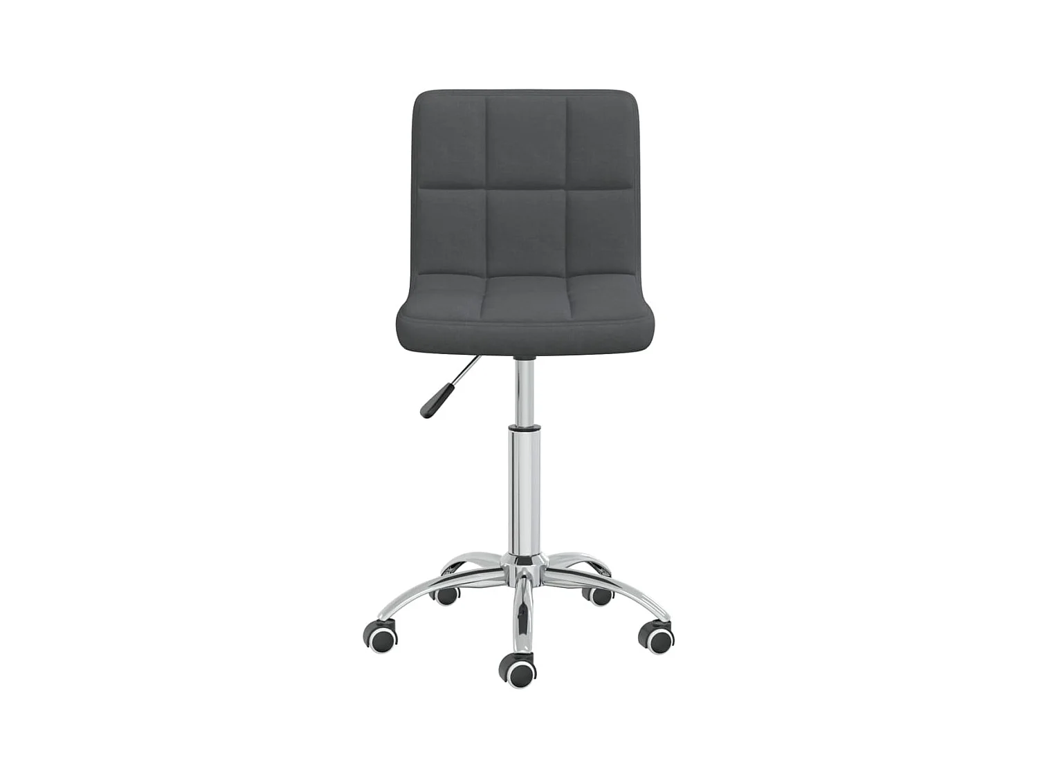 Chaise pivotante de bureau Gris foncé Tissu 12