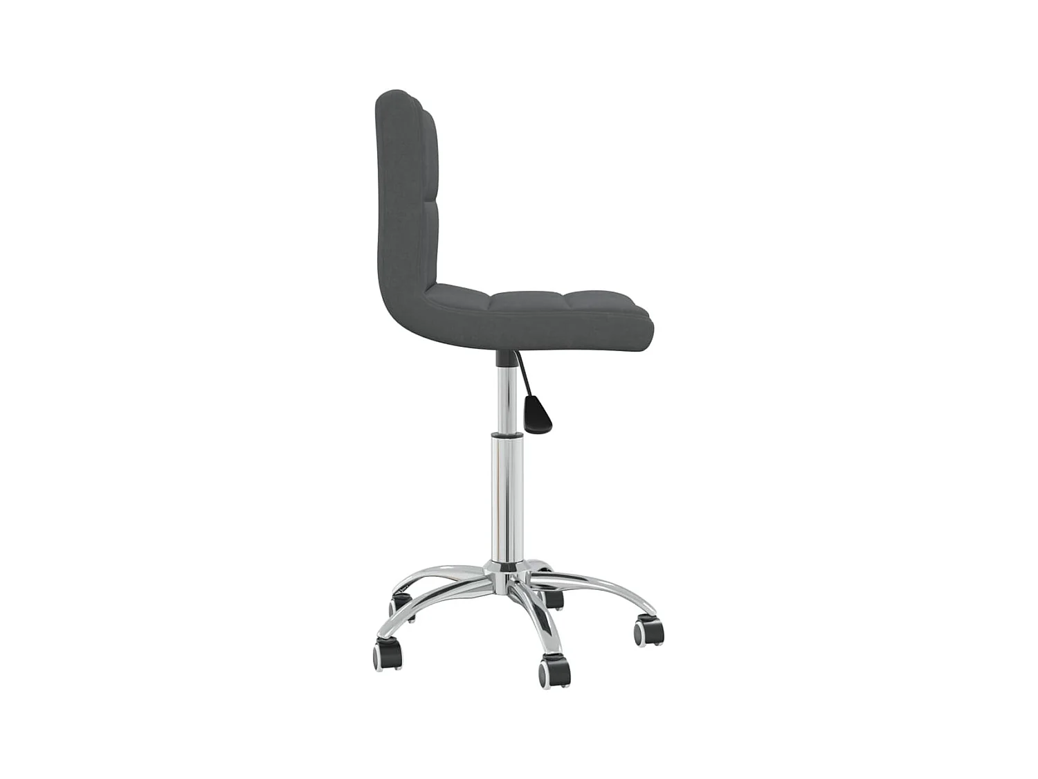 Chaise pivotante de bureau Gris foncé Tissu 12