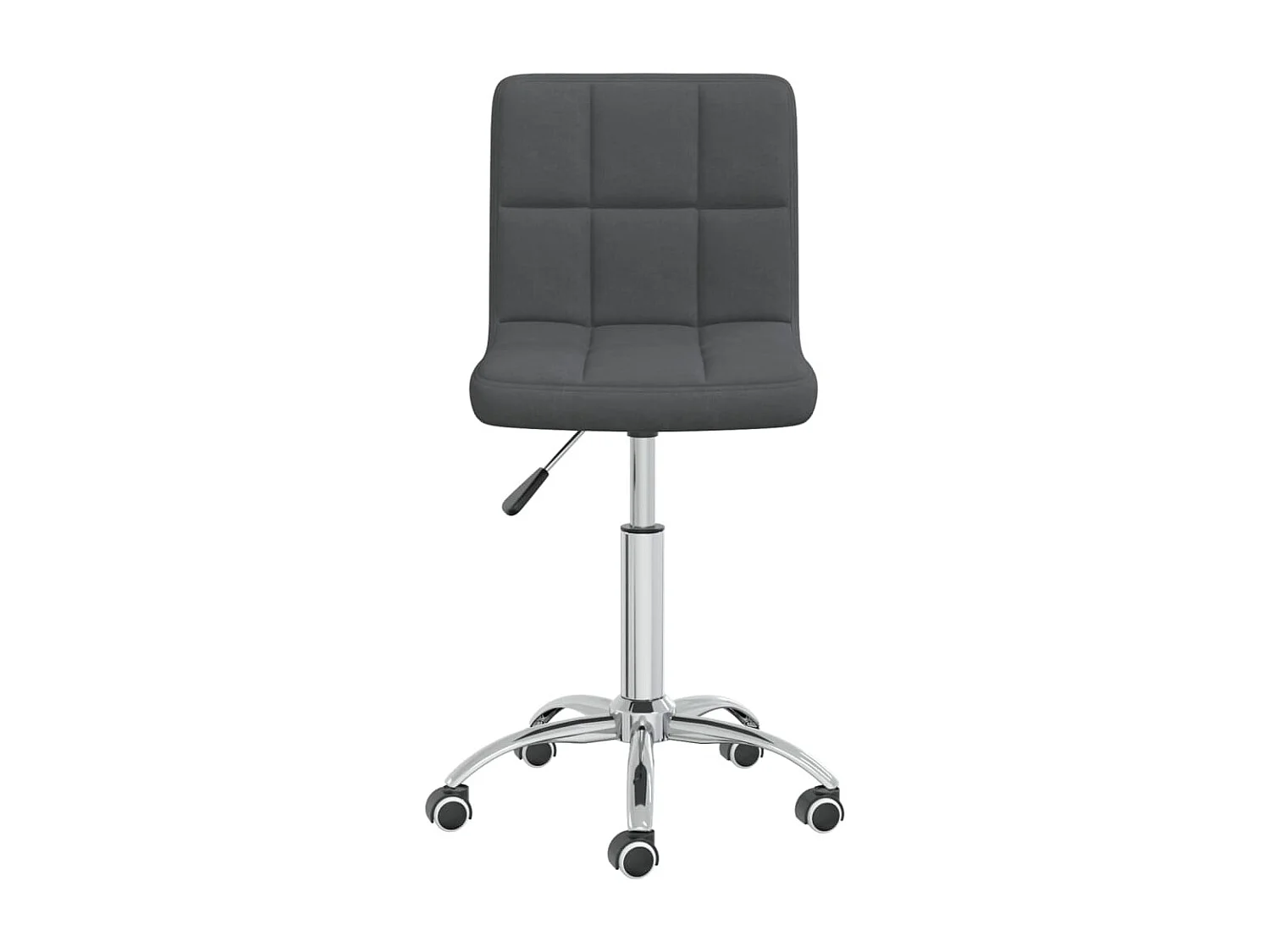 Chaise pivotante de bureau Gris foncé Tissu 12