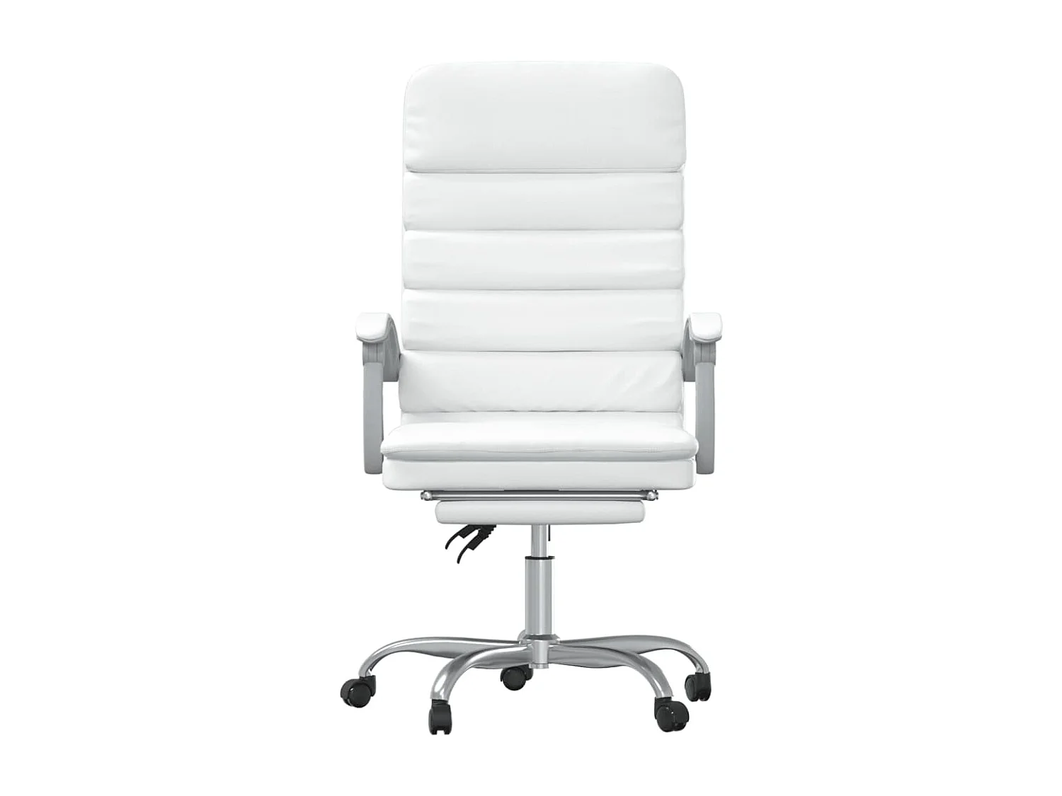 Fauteuil de massage inclinable de bureau Blanc Similicuir