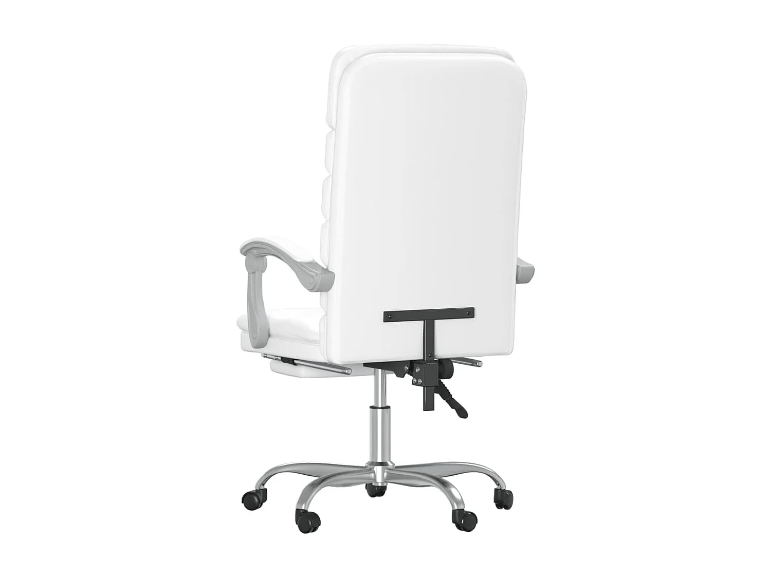 Fauteuil de massage inclinable de bureau Blanc Similicuir