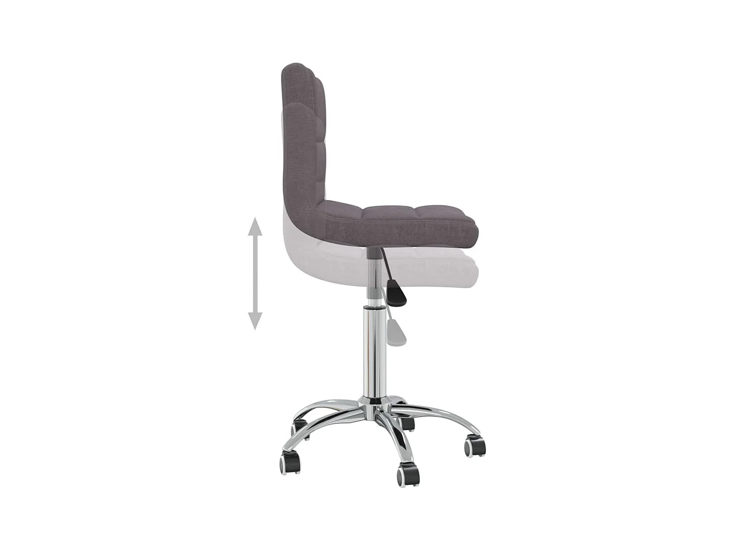Chaise pivotante de bureau Taupe Tissu 9