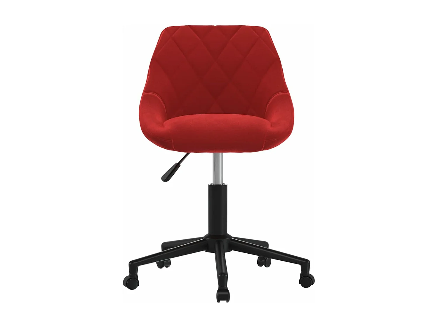 Chaise pivotante de bureau Rouge bordeaux Velours 32