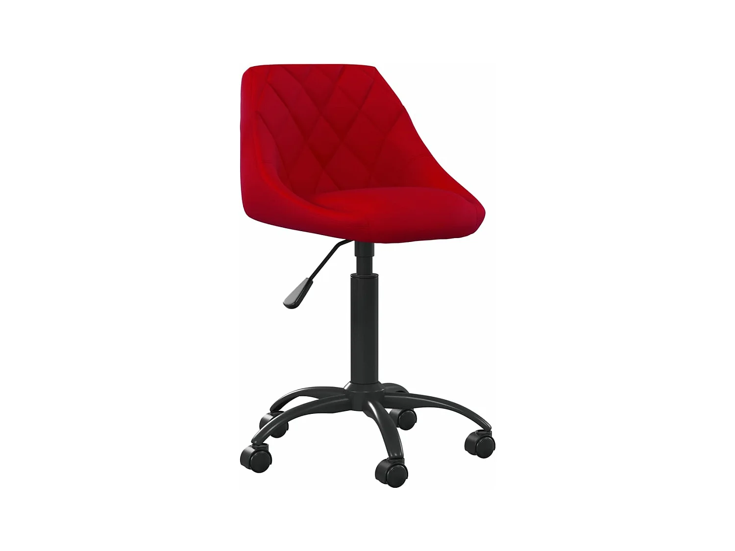 Chaise de bureau Rouge bordeaux Velours