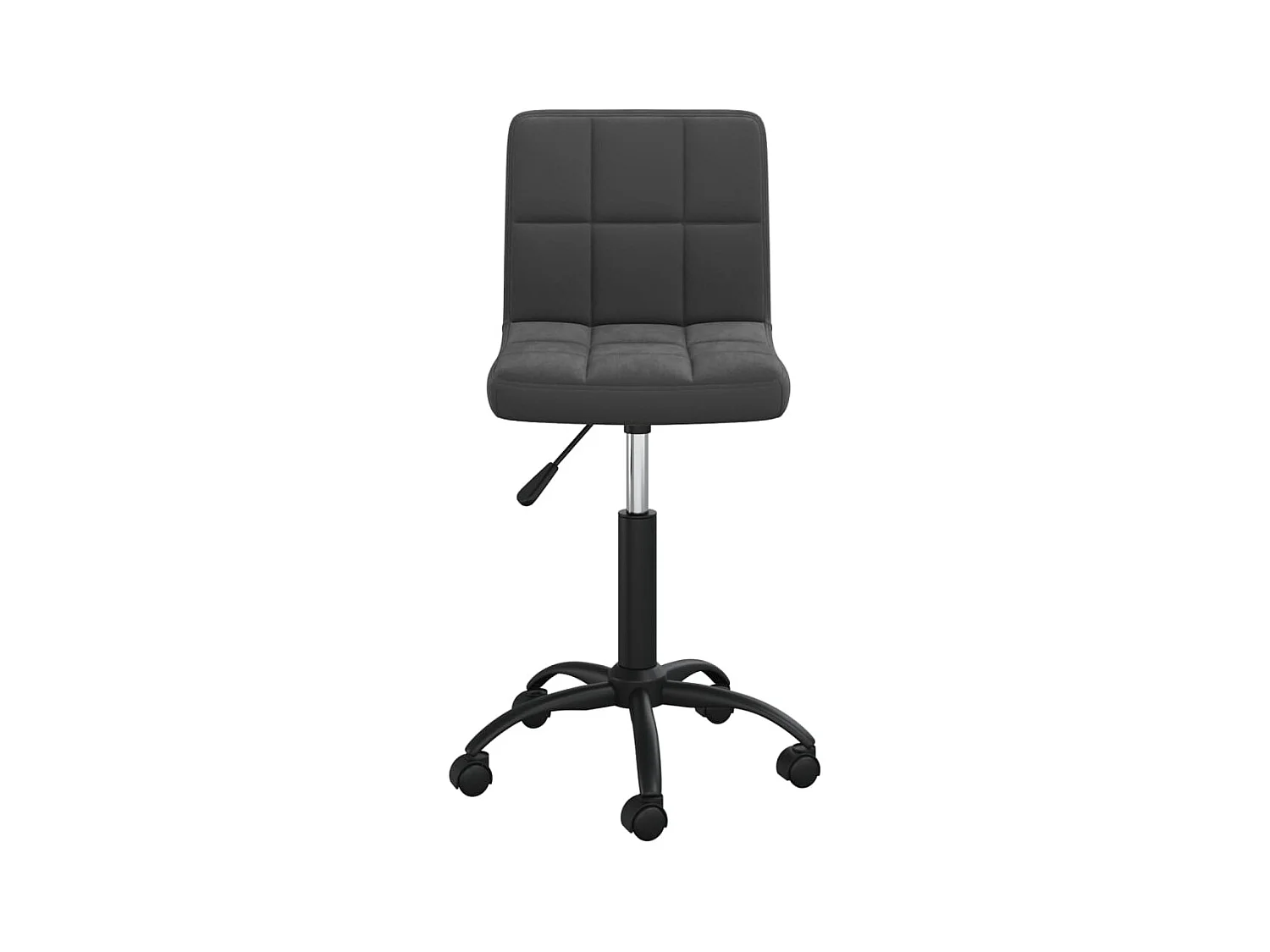 Chaise pivotante de bureau Noir Velours 11