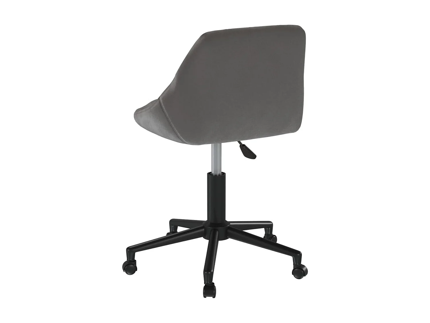 Chaise pivotante de bureau Gris foncé Velours 29