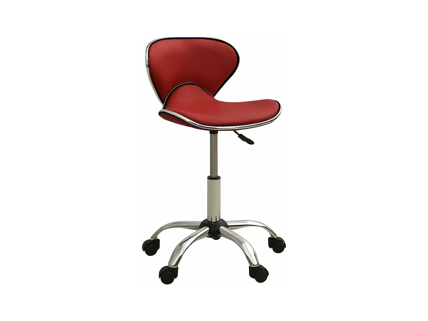 Chaise de bureau Rouge bordeaux Similicuir 2