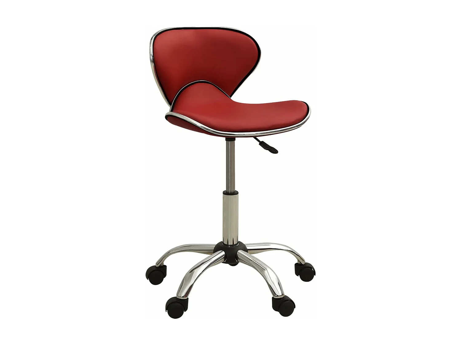 Chaise de bureau Rouge bordeaux Similicuir 2