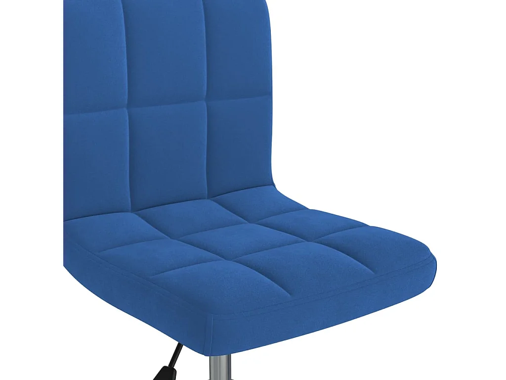 Chaise pivotante de bureau Bleu Velours 14