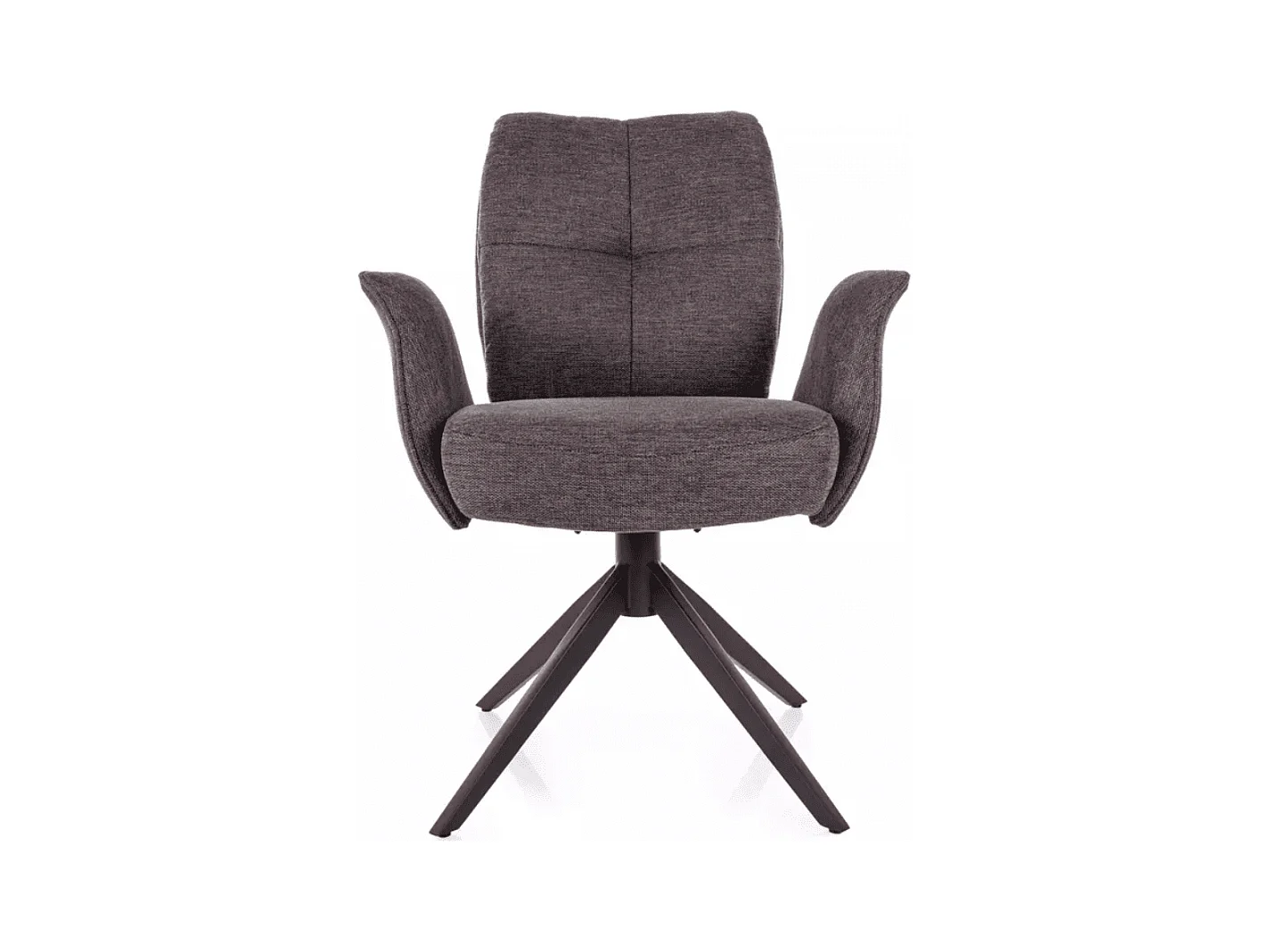 Poltrona ad ala/rivestimento in tessuto/rotazione di 180 gradi/Marrone