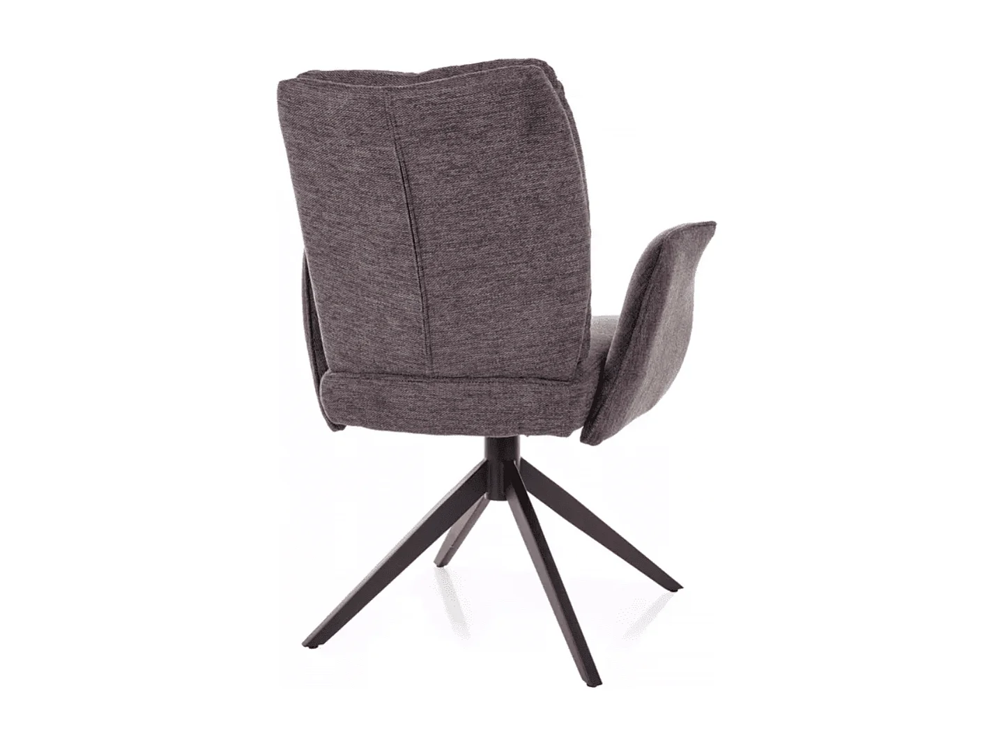 Fauteuil à oreilles/revêtement en tissu/rotation à 180 degrés/Marron