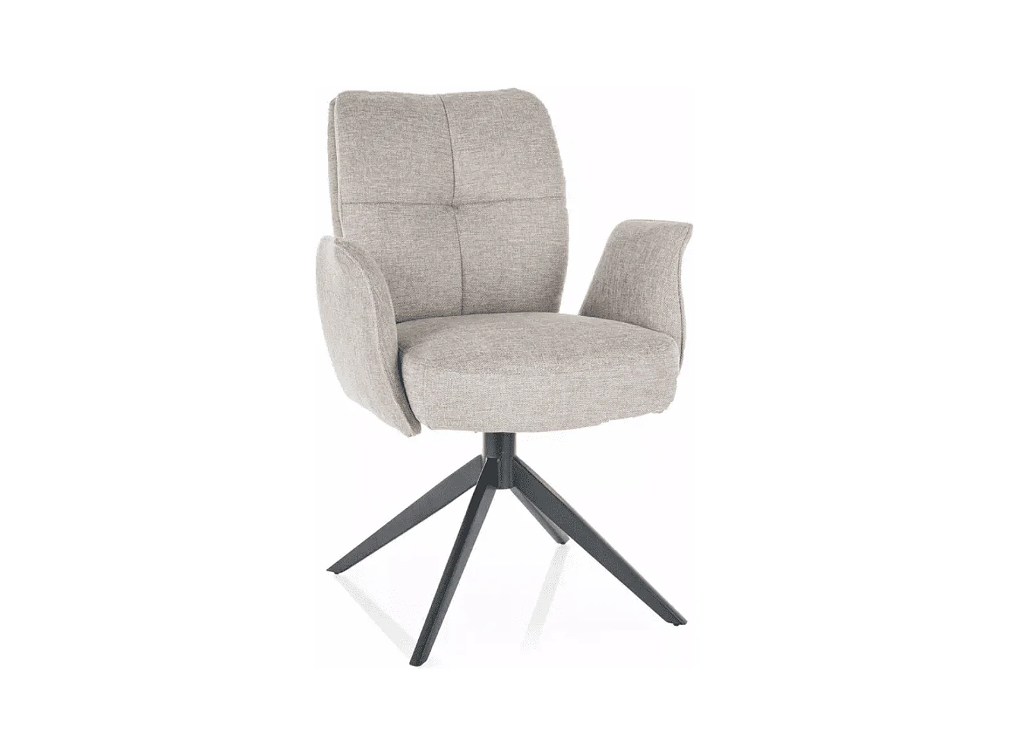 Poltrona ad ala/rivestimento in tessuto/rotazione di 180 gradi/Grigio