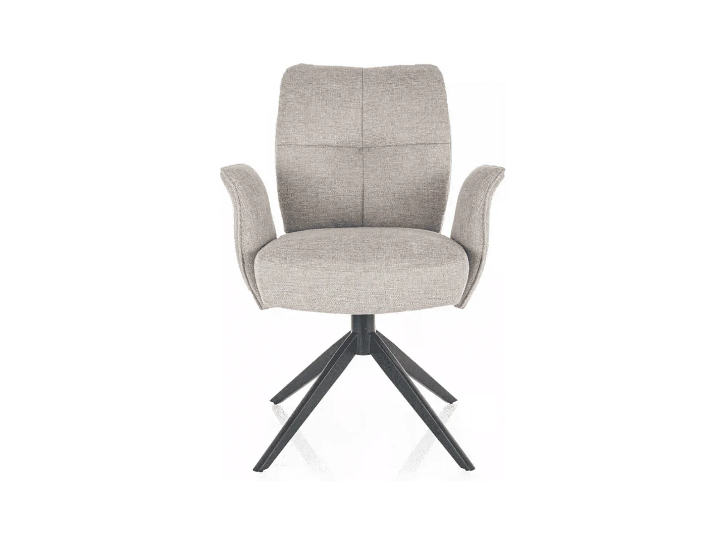 Poltrona ad ala/rivestimento in tessuto/rotazione di 180 gradi/Beige