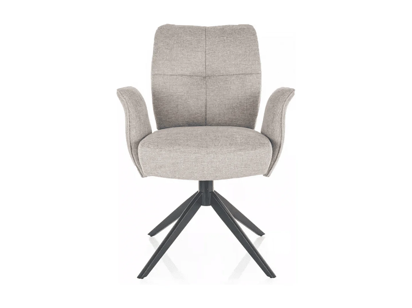 Fauteuil à oreilles/revêtement en tissu/rotation à 180 degrés/Beige