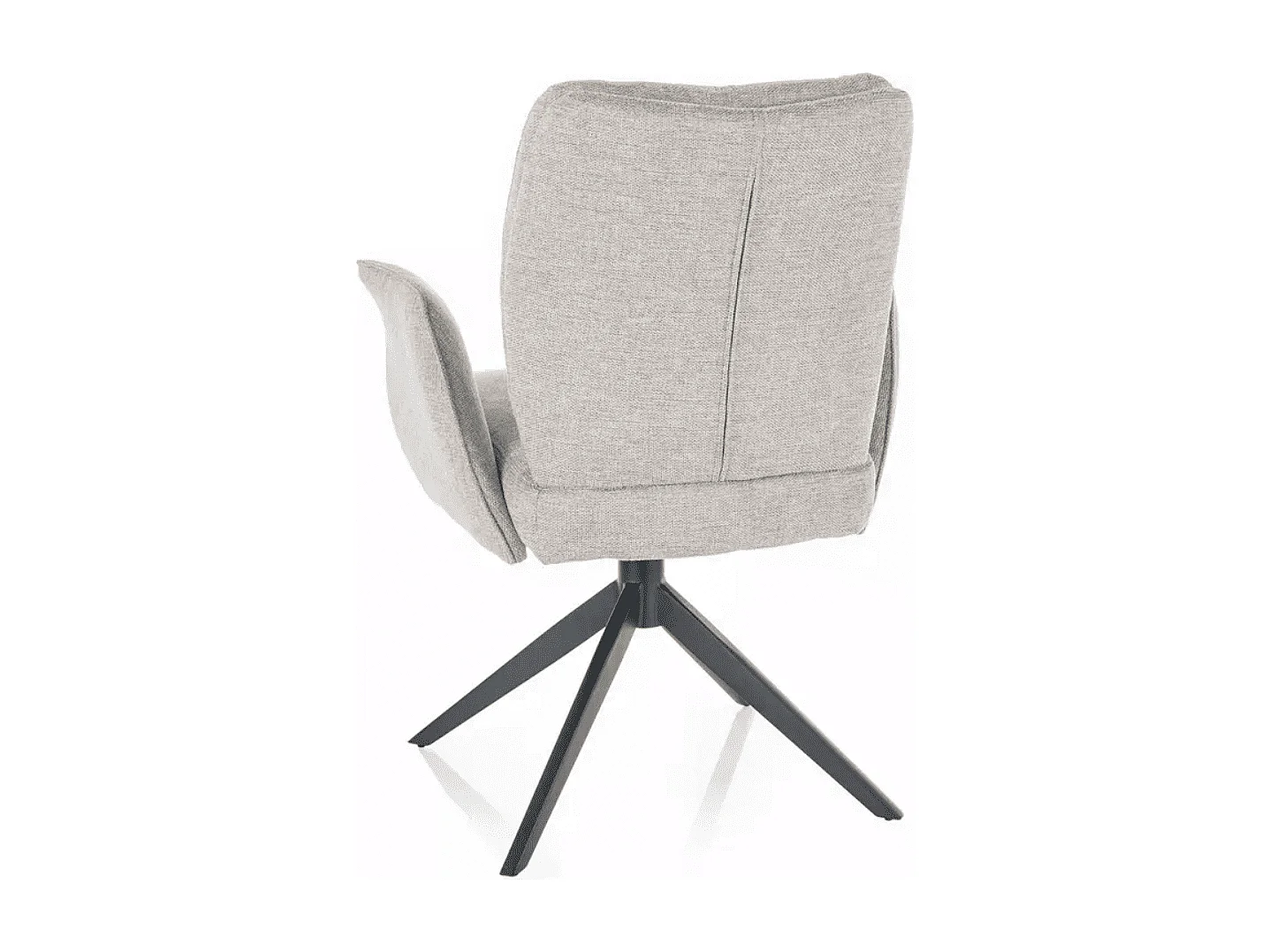 Fauteuil à oreilles/revêtement en tissu/rotation à 180 degrés/Beige