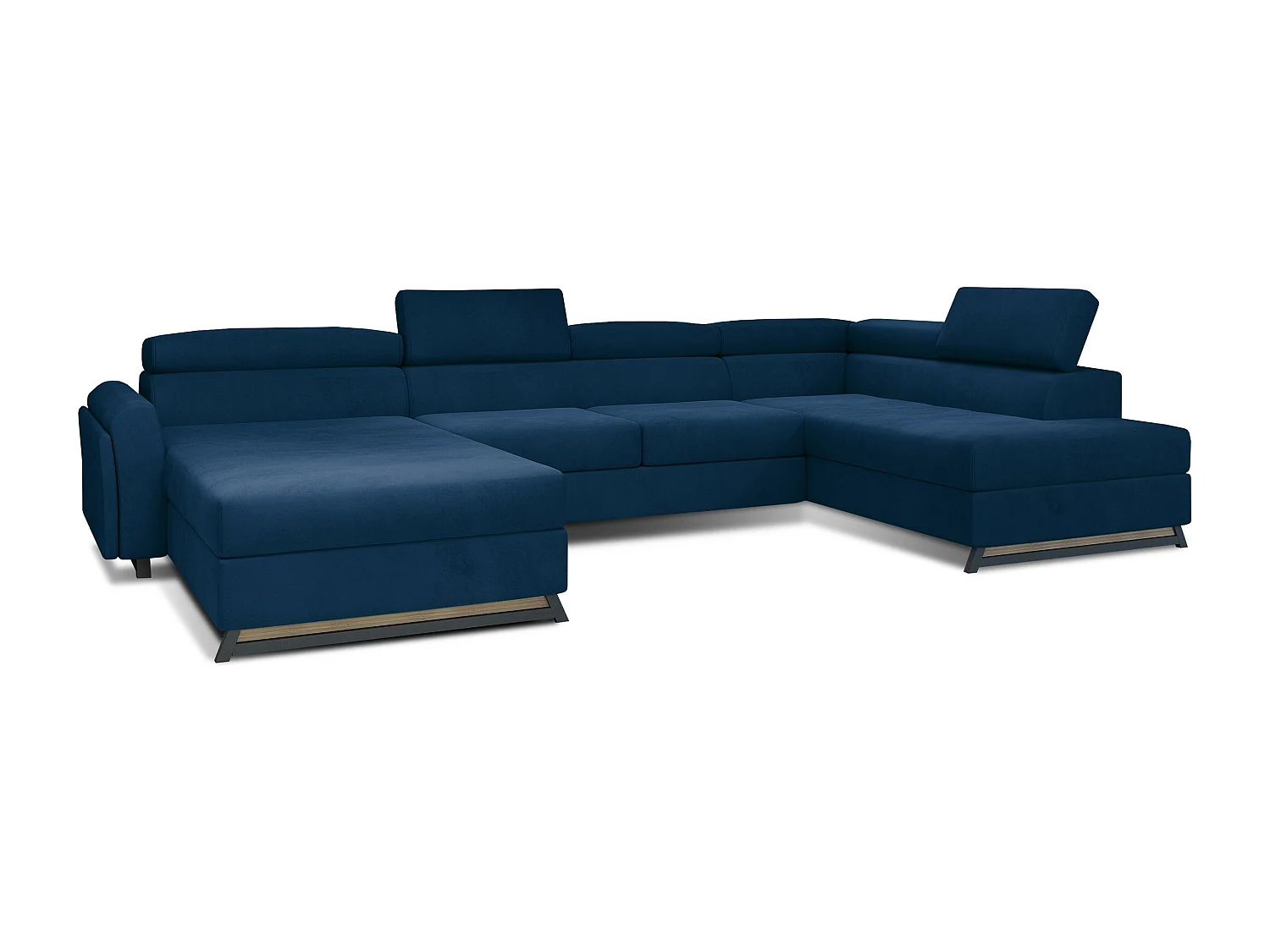 Divano d'angolo Silvy UR Tessuto-Blu