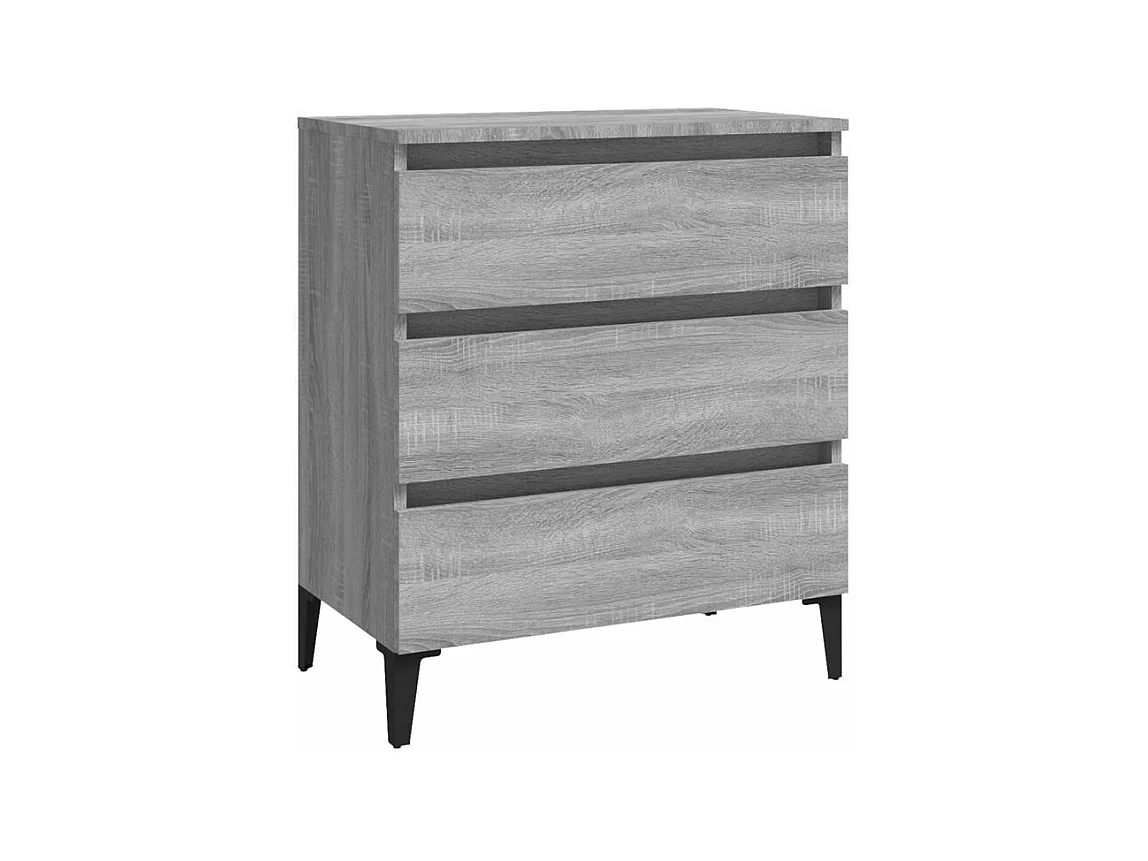 Buffet Sonoma gris 60x35x69 Bois d'ingénierie