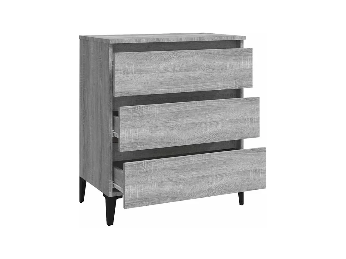 Buffet Sonoma gris 60x35x69 Bois d'ingénierie