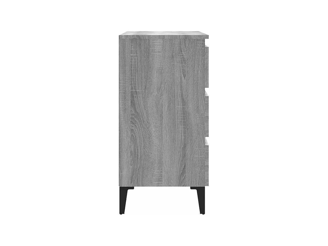 Buffet Sonoma gris 60x35x69 Bois d'ingénierie