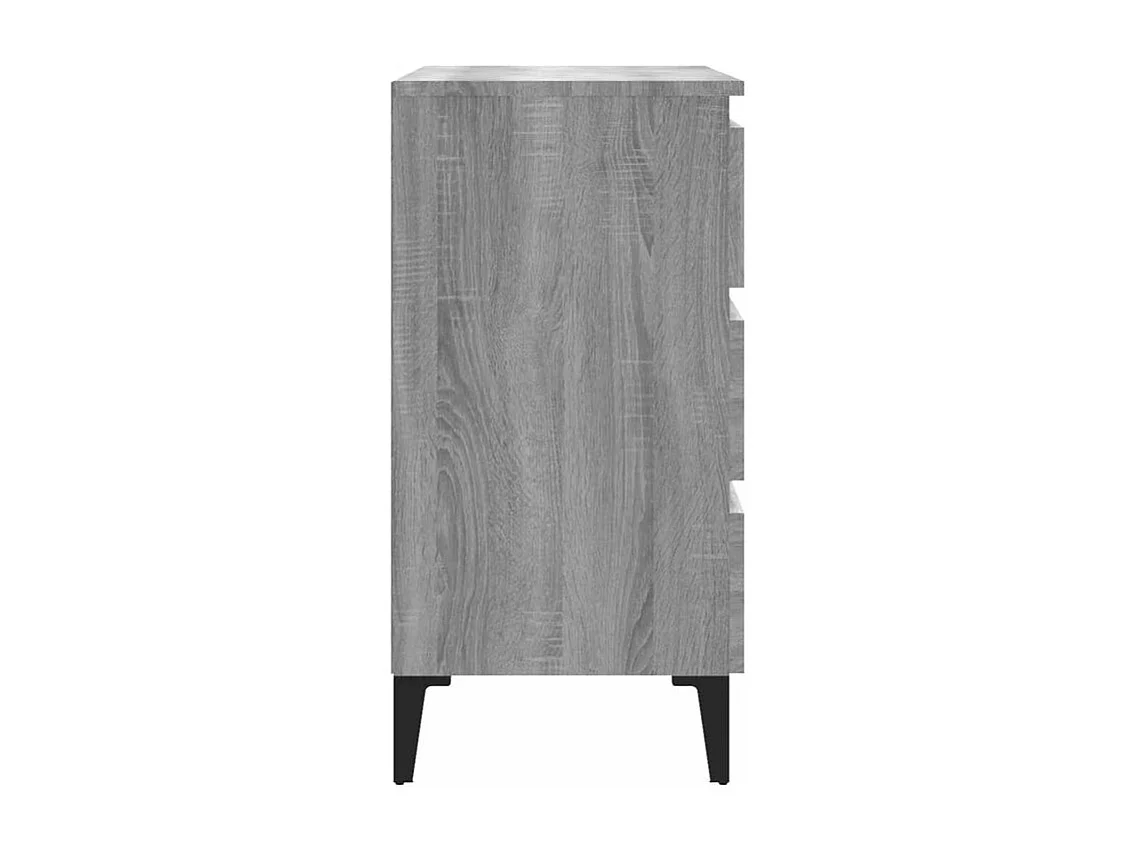 Buffet Sonoma gris 60x35x69 Bois d'ingénierie