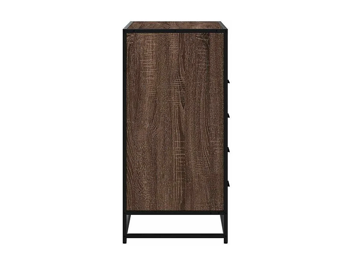 Commode chêne marron 70x41x70 bois d'ingénierie