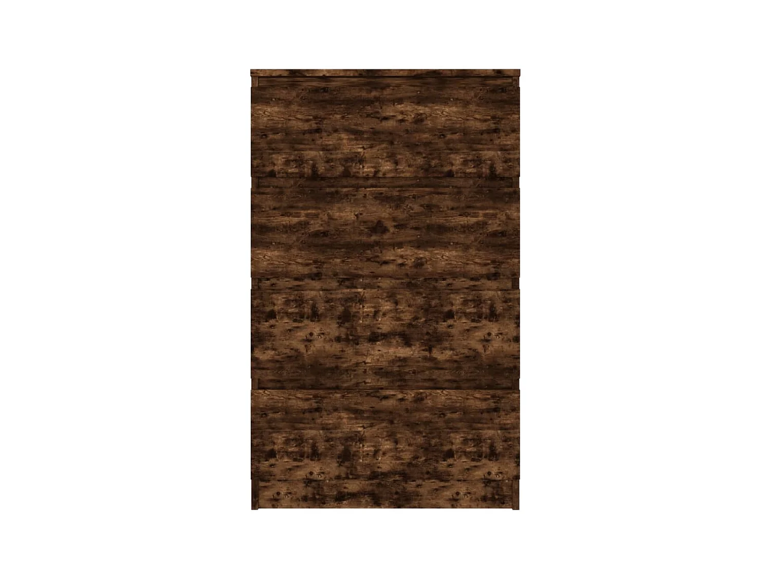 Commode haute 4 tiroirs en bois Agency - Fonctionnalité à votre service-Couleur Marron fumé